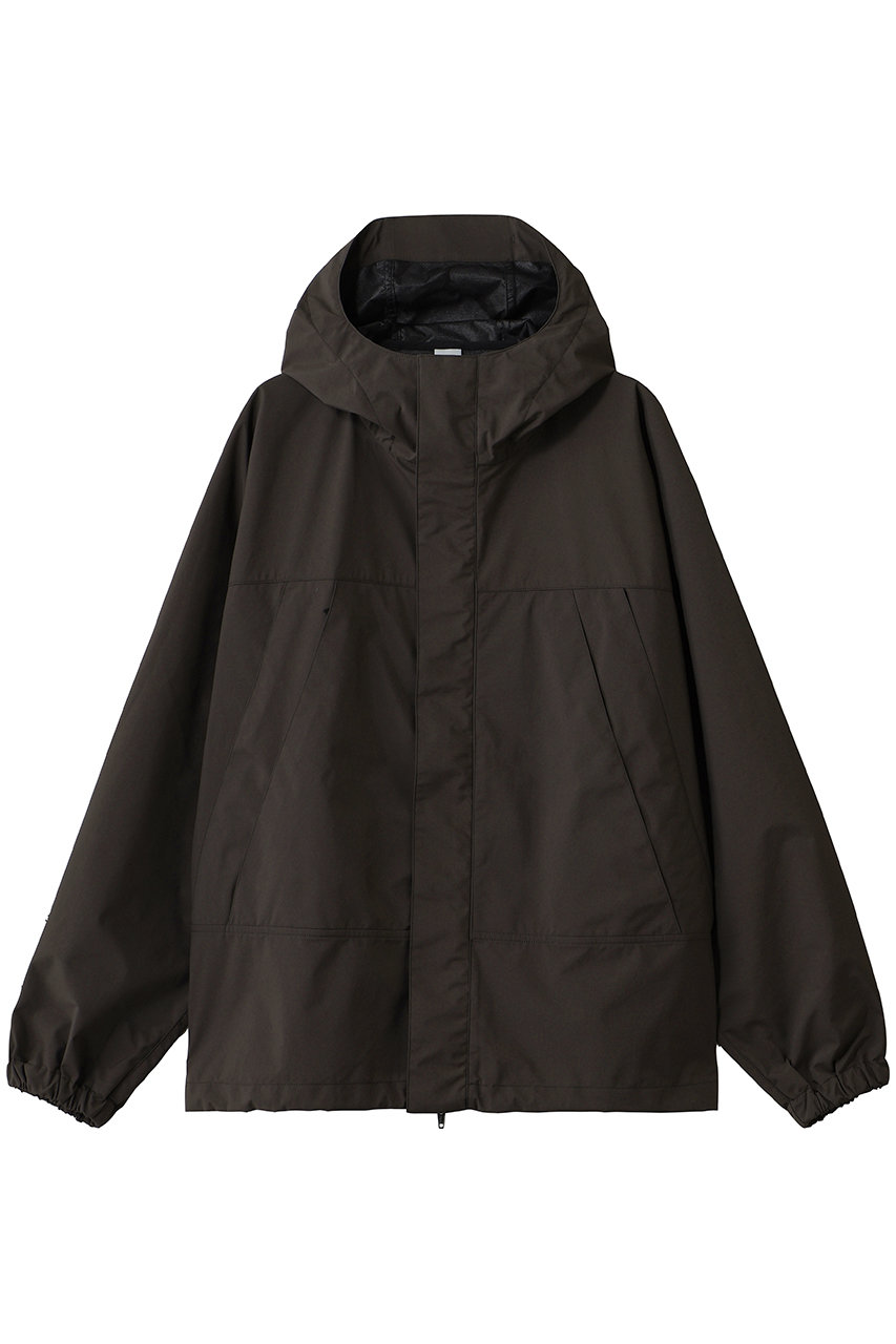 ES.U 【UNISEX】Nylon Wind Hoodie (d.brown, L) エス・ユー ELLE SHOP