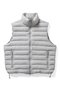 【UNISEX】Middle Down Vest D007 エス・ユー/ES.U lt.gray