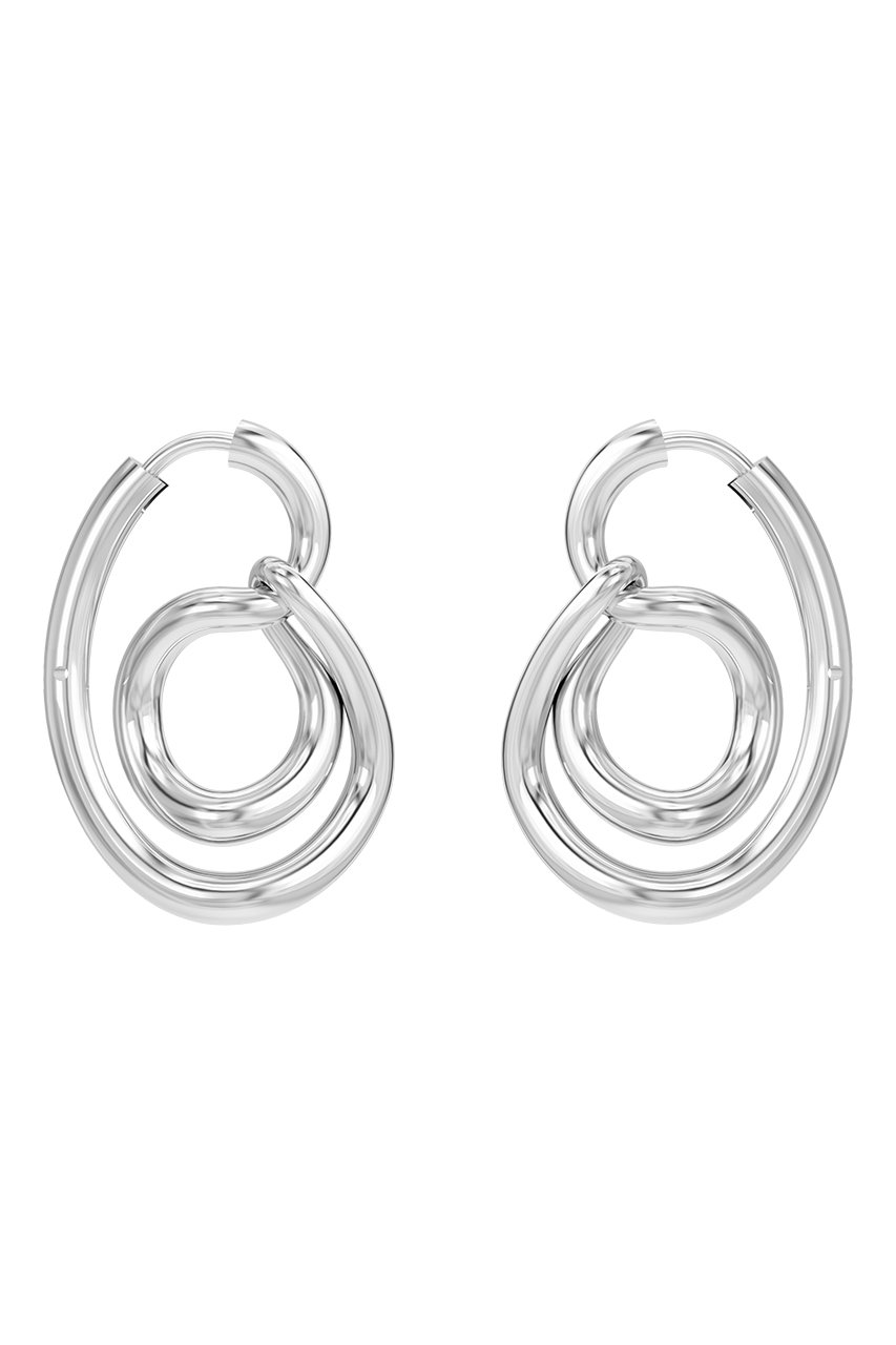 シャルロット シェネ/Charlotte CHESNAISの【受注生産】LASSO HOOP ピアス(シルバー/23BO125AR)