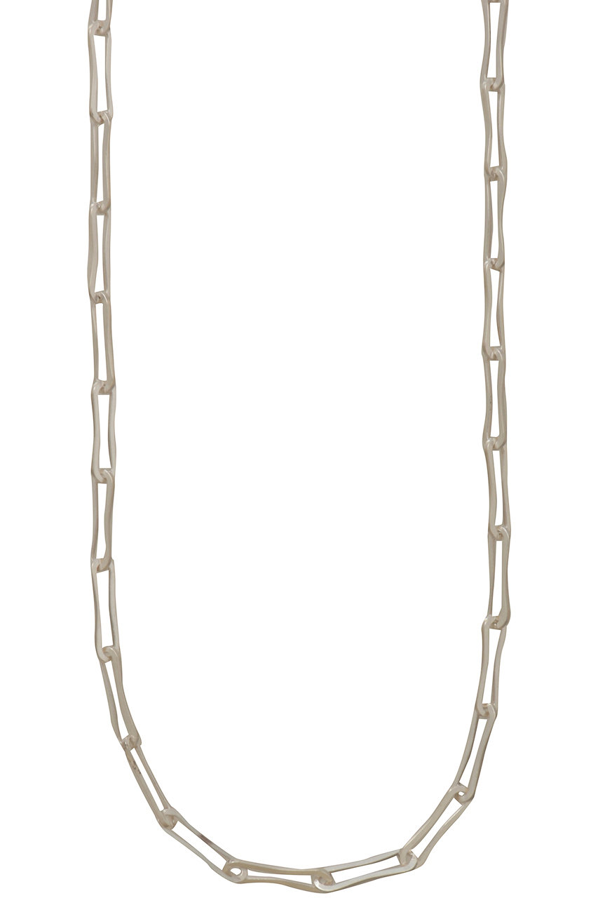 DELPHII curve clip chain ロングネックレス (シルバー, 62cm) デルフィ ELLE SHOP