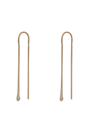 デルフィ/DELPHIIの【予約販売】swing hook ピアス bang diamond long