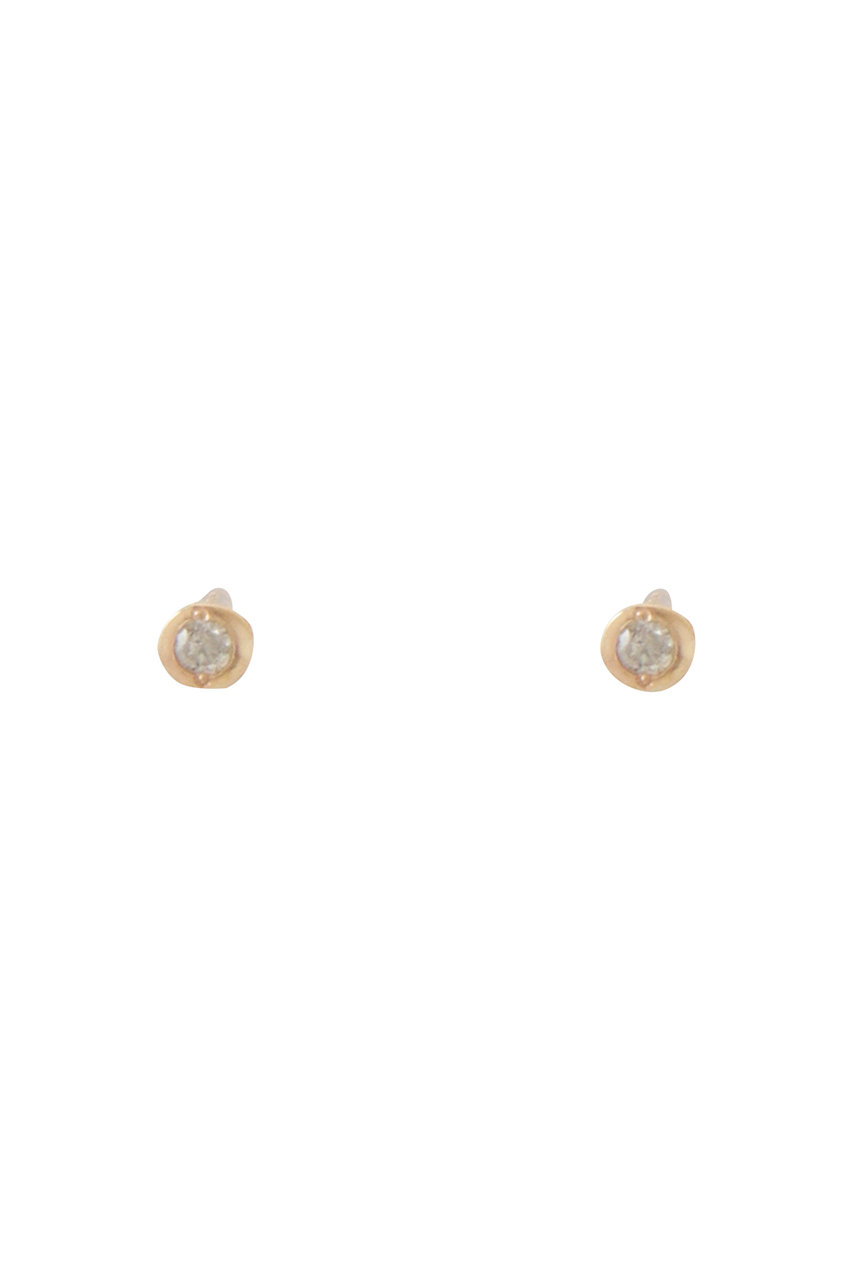 DELPHII diamond studs ピアス (ゴールド, F) デルフィ ELLE SHOP
