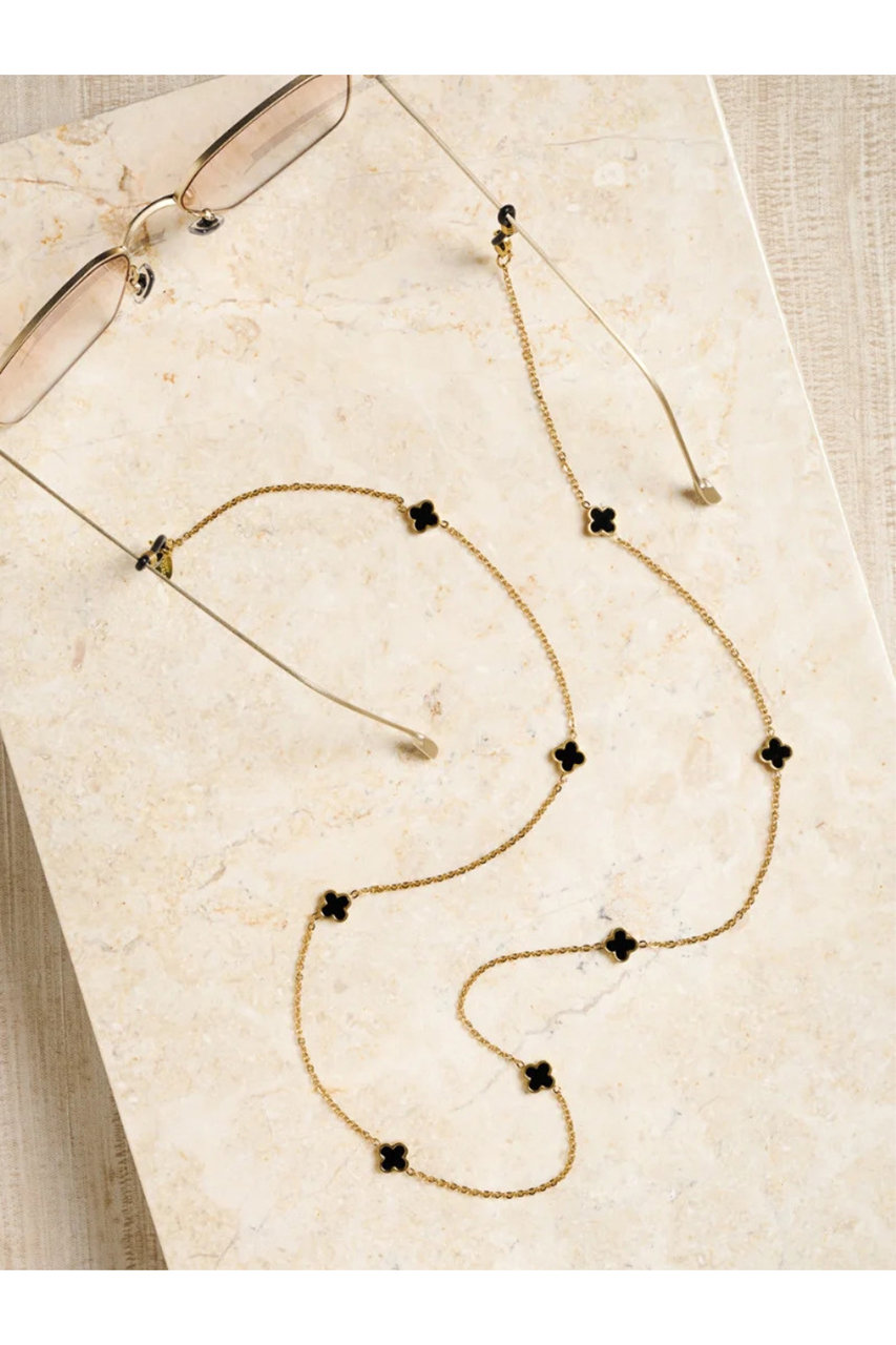 サニーコーズ/Sunny CordsのRuby メガネチェーン(Gold / Black/SC-RUB-BLK)