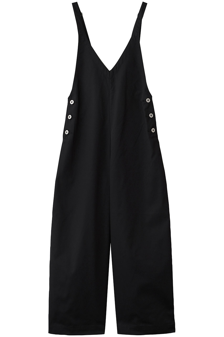 emmi 【Dickies(R)】ワイドサロペット (ブラック, 00) エミ ELLE SHOP