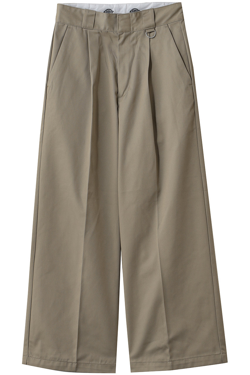 emmi 【Dickies(R)】タックワイドパンツ (カーキ, 00) エミ ELLE SHOP