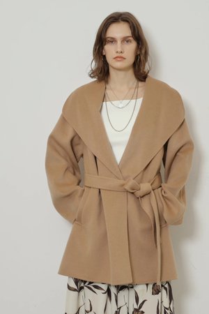 カデュネ/CADUNEの【予約販売】ショールカラーダブルフェイスコート(110900/110902)