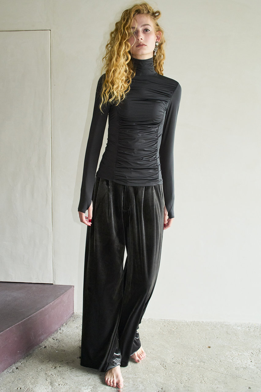 Velour Wide Long Pants