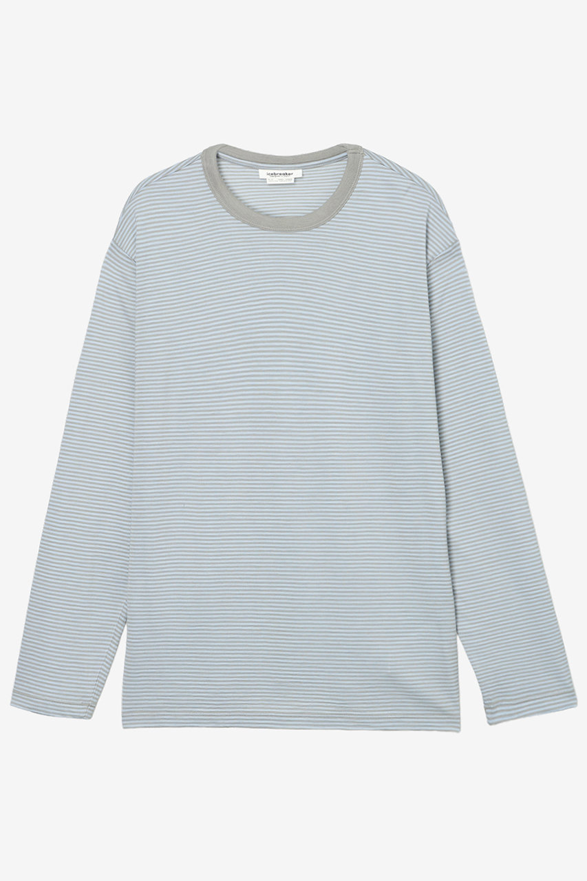 【UNISEX】150 メリノライト ストライプ LS ティー