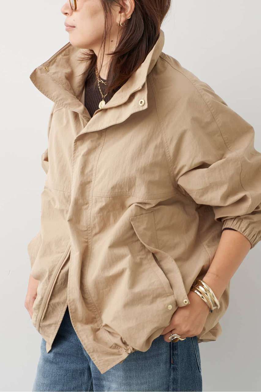Deuxieme Classe WEATHER FULL ZIP ブルゾン (ベージュ, F) ドゥーズィエムクラス ELLE SHOP