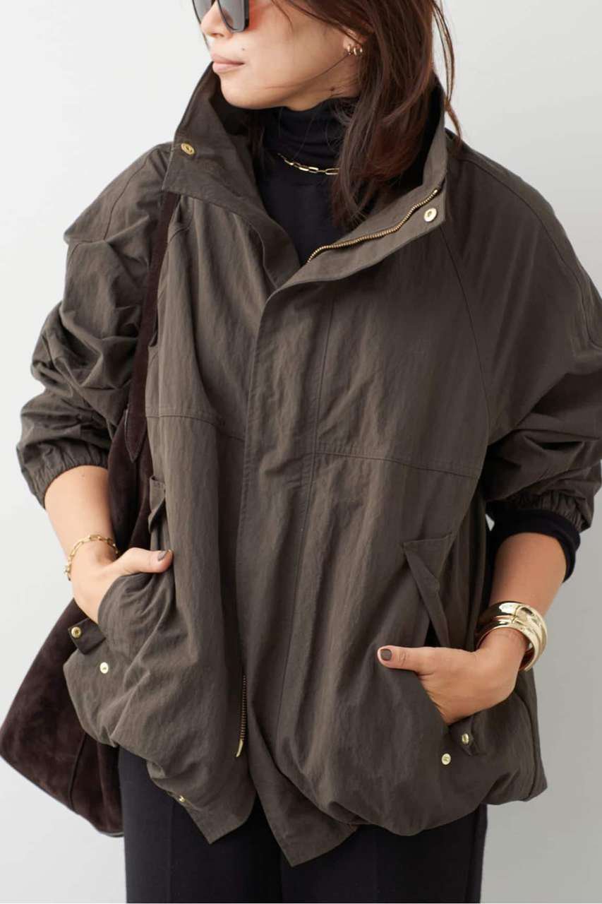 Deuxieme Classe WEATHER FULL ZIP ブルゾン (カーキ, F) ドゥーズィエムクラス ELLE SHOP