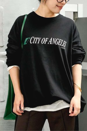 ドゥーズィエムクラス/Deuxieme Classeの【CALUX/キャラクス】RIB LOGO ロングスリーブ Tシャツ(110100/110103)