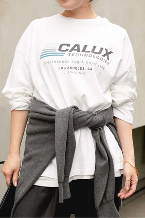ドゥーズィエムクラス/Deuxieme Classeの【CALUX/キャラクス】BIG ロングスリーブ Tシャツ(110100/110103)