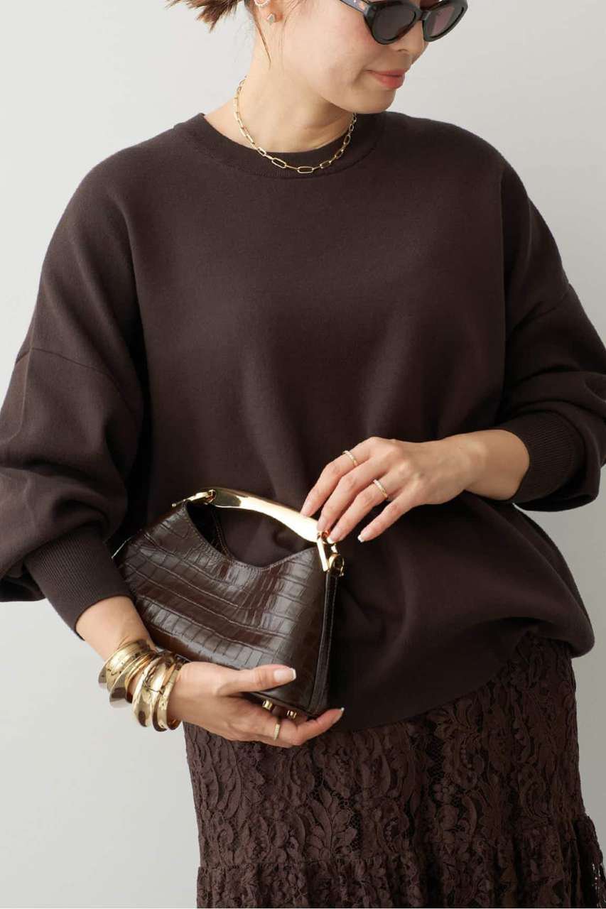Deuxieme Classe Smooth Relax ニット (ブラウン, F) ドゥーズィエムクラス ELLE SHOP