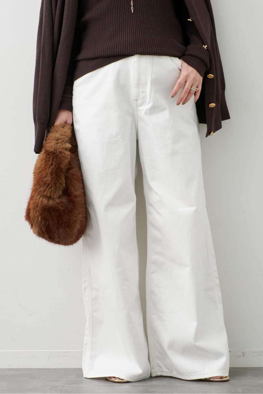 Deuxieme Classe Lee デニム (ホワイト, 36) ドゥーズィエムクラス ELLE SHOP
