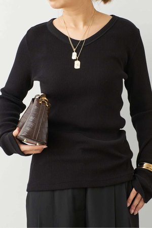ドゥーズィエムクラス/Deuxieme ClasseのCo/Ca Rib Vネック Tシャツ(110100/110103)
