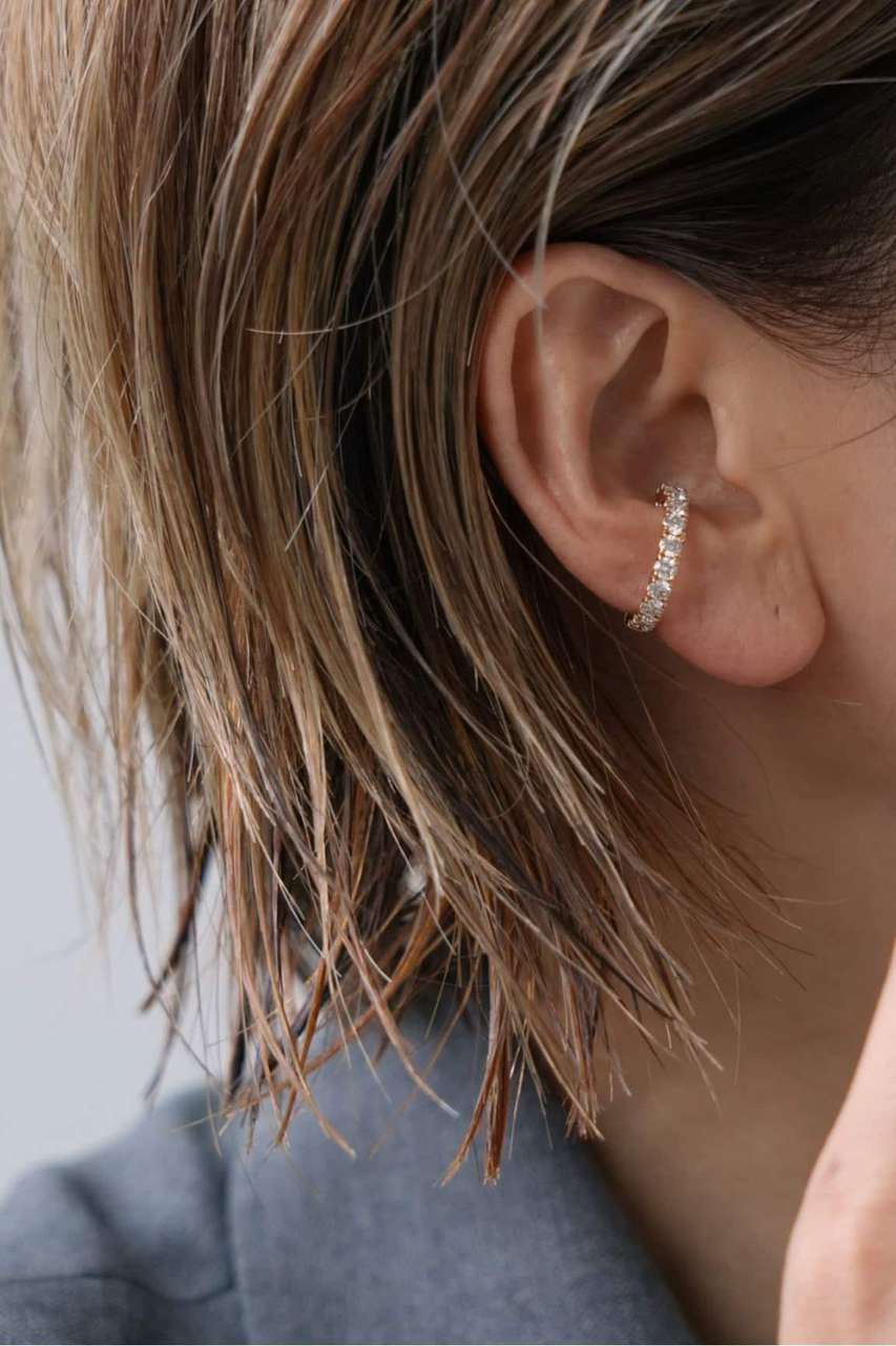 Deuxieme Classe 【LAAINA/ラアイナ】DIAMOND EARCUFF L (ゴールド, フリー) ドゥーズィエムクラス ELLE SHOP