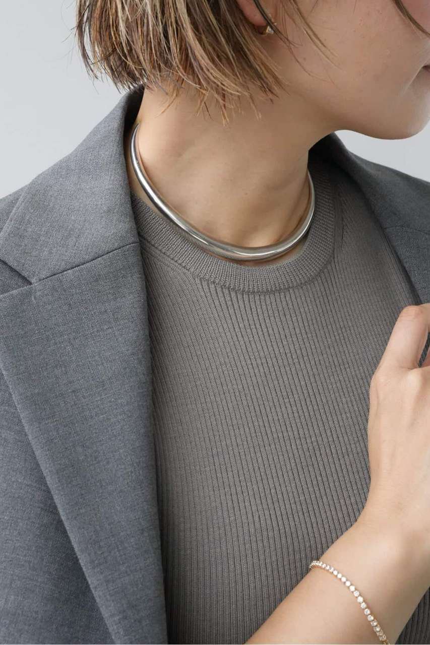 Deuxieme Classe 【GABRIELA ARTIGAS/ガブリエラ アルティガス】WAVE CHOKER SILVER (シルバー, フリー) ドゥーズィエムクラス ELLE SHOP