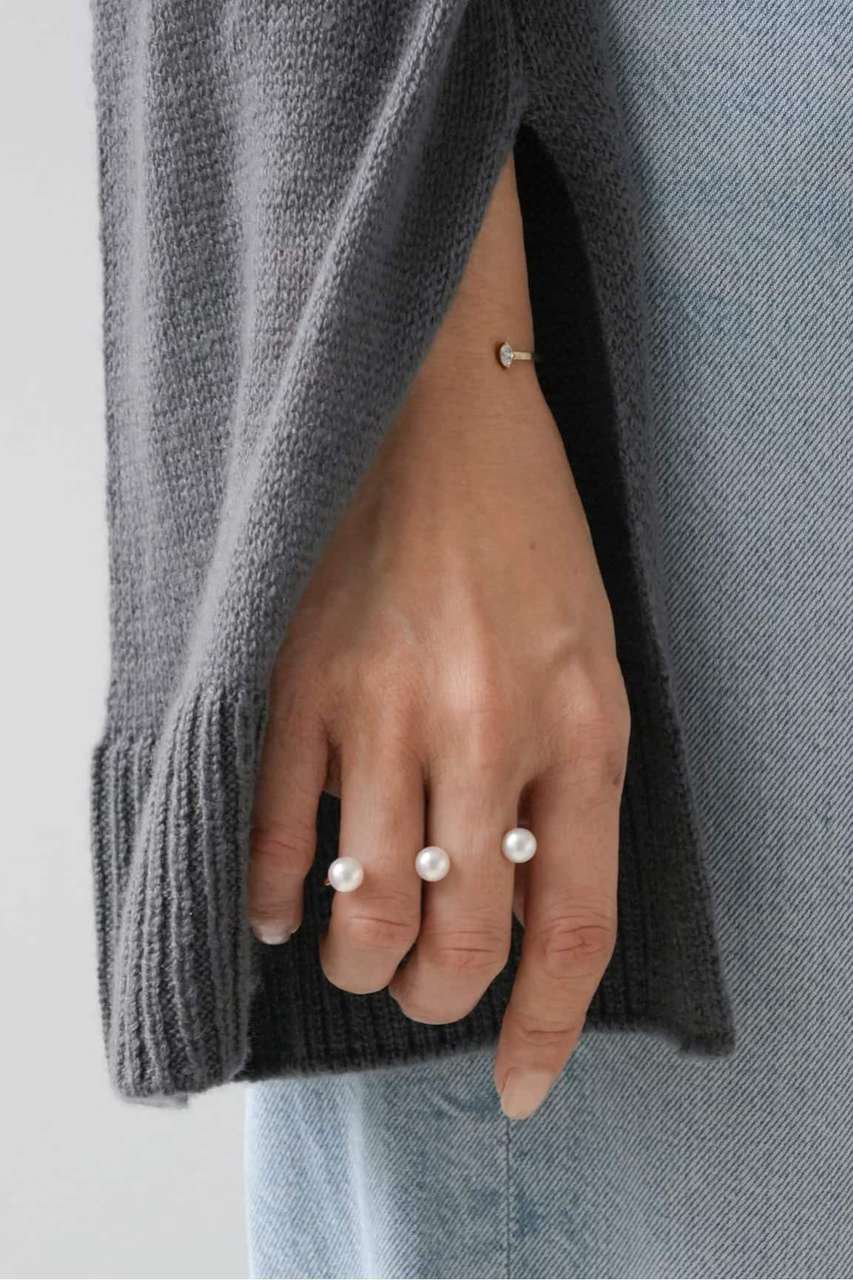 Deuxieme Classe 【LAAINA/ラアイナ】PEARL RING (ゴールド, L) ドゥーズィエムクラス ELLE SHOP