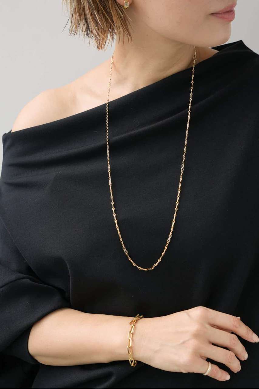 Deuxieme Classe 【AZLEE/アズリー】SMALL MOTIF CHAIN WITH DIAMOND 32 (ゴールド, フリー) ドゥーズィエムクラス ELLE SHOP