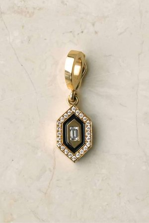 ドゥーズィエムクラス/Deuxieme Classeの*【AZLEE/アズリー】 SMALL DIAMOND BLACK ENAMEL CHARM(150200/150201)