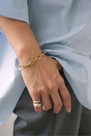 ドゥーズィエムクラス/Deuxieme Classeの*【LIZZIE MANDLER/リジーマンドラー】CHUBBY KNIFE EDGE BRACELET(150300/150302)