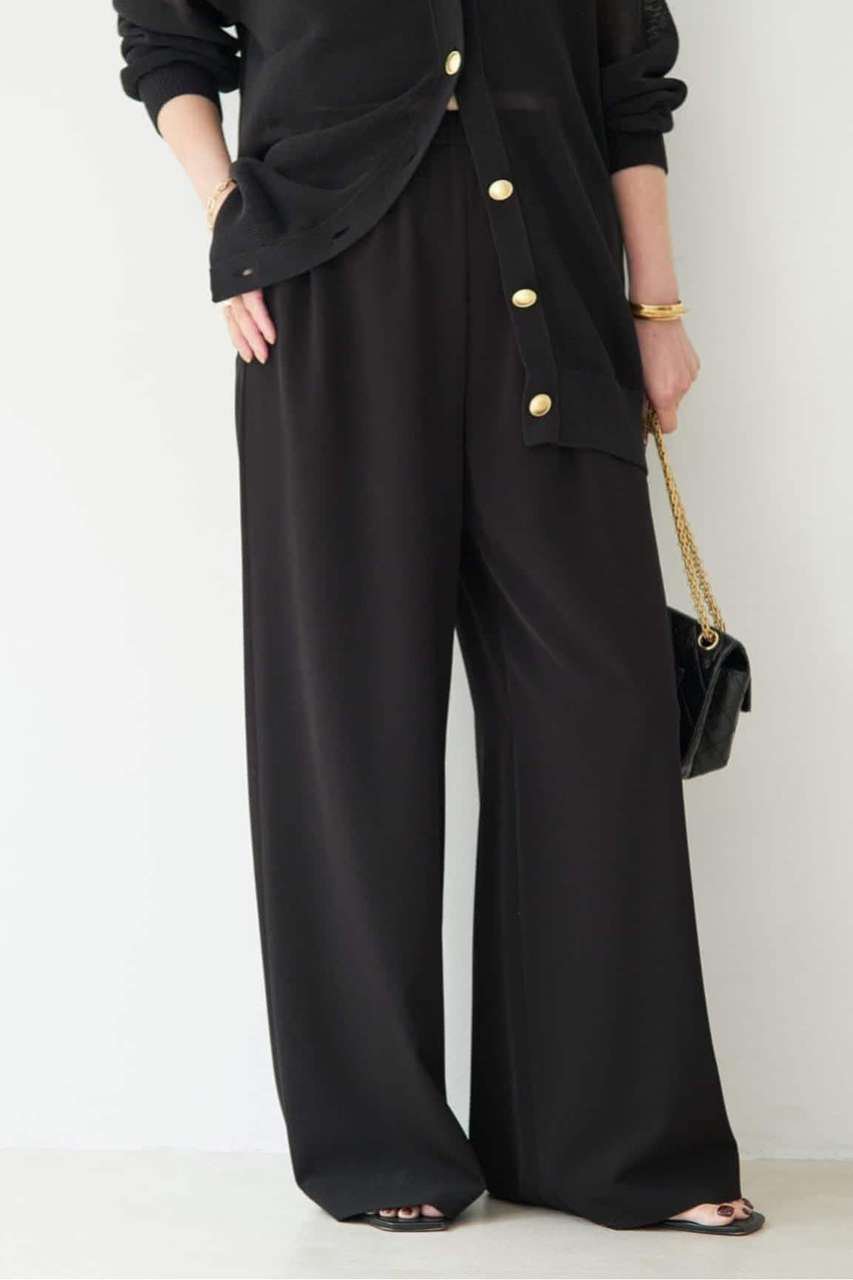 Deuxieme Classe *追加 Effortless パンツ (ブラック, 36) ドゥーズィエムクラス ELLE SHOP