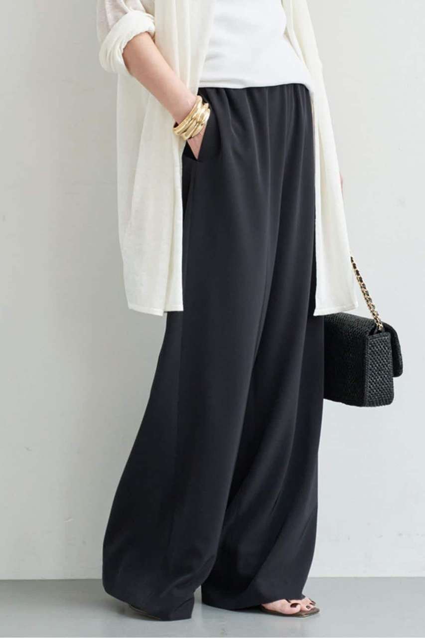 Deuxieme Classe *追加 Effortless パンツ (ネイビー, 38) ドゥーズィエムクラス ELLE SHOP