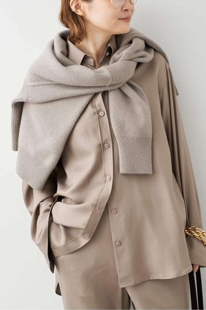 ドゥーズィエムクラス/Deuxieme Classeの【Raspail/ラスパイユ】SILK SHIRT(110400/110403)