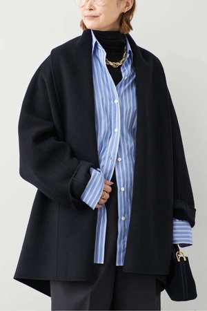 ドゥーズィエムクラス/Deuxieme Classeの【LIBERADD/リベラド】SHORT COAT NAVY(110900/110902)