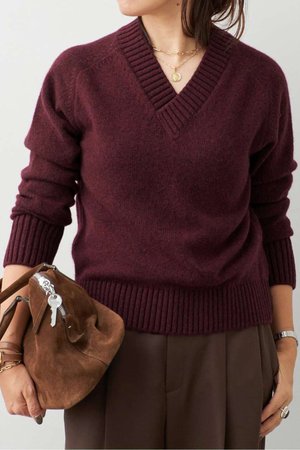ドゥーズィエムクラス/Deuxieme ClasseのIRISH CASH Vネック プルオーバー(110300/110301)