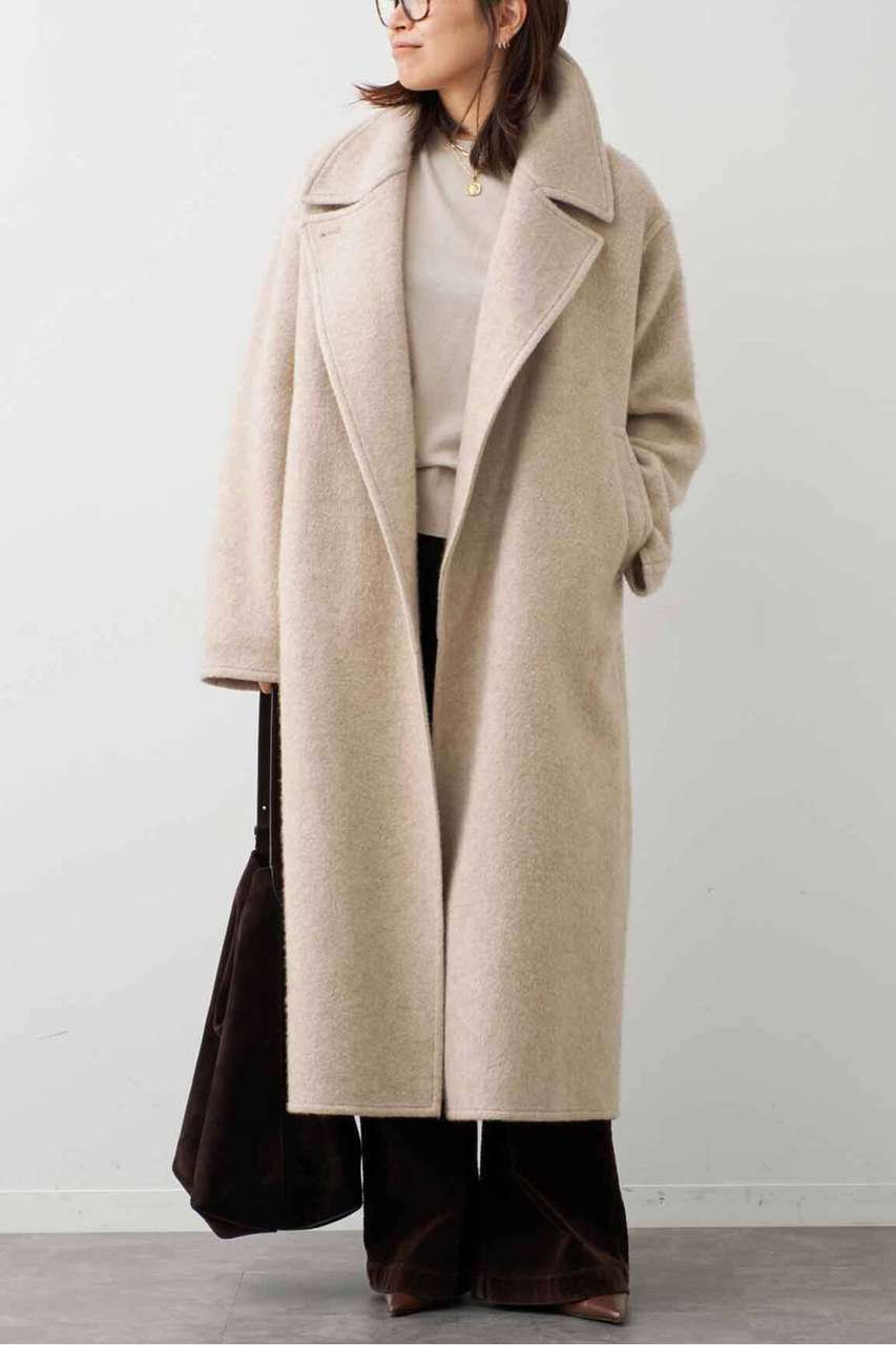 Deuxieme Classe 《予約》*CASHEEP LONG コート (ベージュ, F) ドゥーズィエムクラス ELLE SHOP