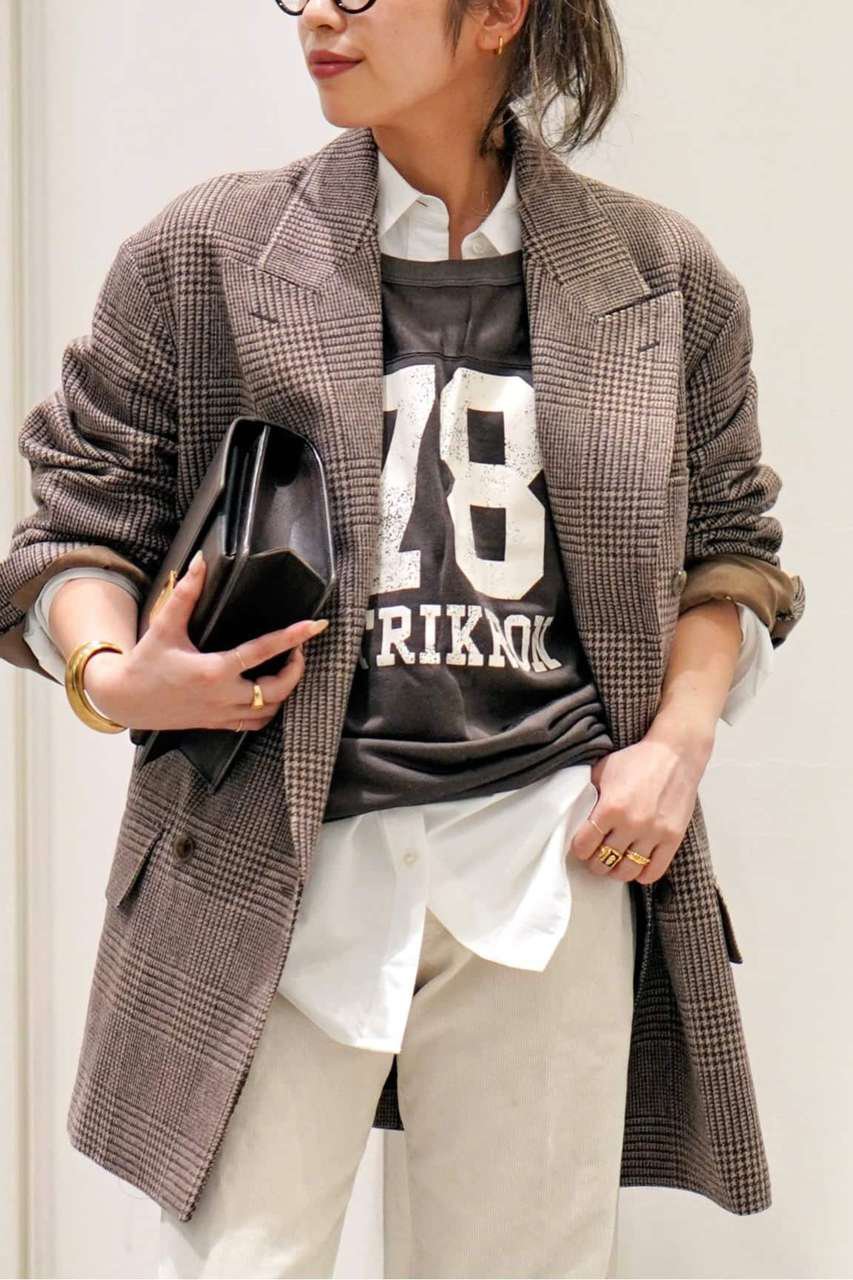 AP STUDIO 【COUTURE D'ADAM】BIG JACKET Double (ベージュ, 38) エーピーストゥディオ ELLE SHOP