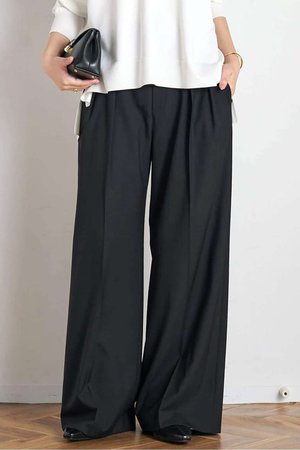 エーピーストゥディオ/AP STUDIOのHigh-waisted Wide Pants(110600/110601)