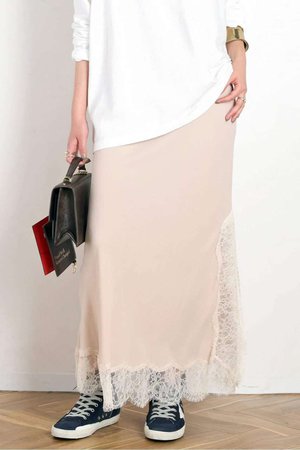 エーピーストゥディオ/AP STUDIOの*Lace Trimmed Dress(110500/110503)