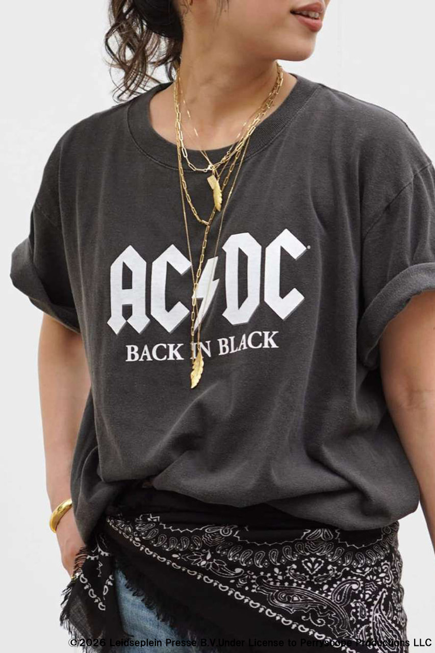AP STUDIO 【GOOD ROCK SPEED / グッドロックスピード】AC/DC T-sh (ブラック, フリー) エーピーストゥディオ ELLE SHOP