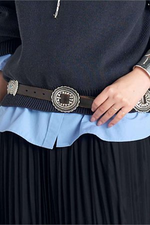 エーピーストゥディオ/AP STUDIOの【PUNTOVITA/プントヴィータ】concho leather belt(140500/140501)