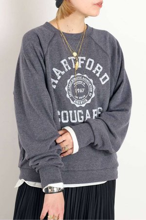 エーピーストゥディオ/AP STUDIOのcollege print sweat Pullover