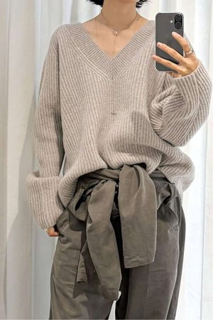 エーピーストゥディオ/AP STUDIOの【LIBERADD/リベラド】V-NECK KNIT(110300/110301)