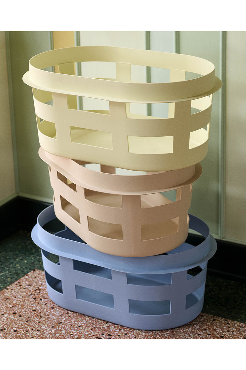 HAY(ヘイ)｜LAUNDRY BASKET S/Soft yellow の通販｜ELLESHOP
