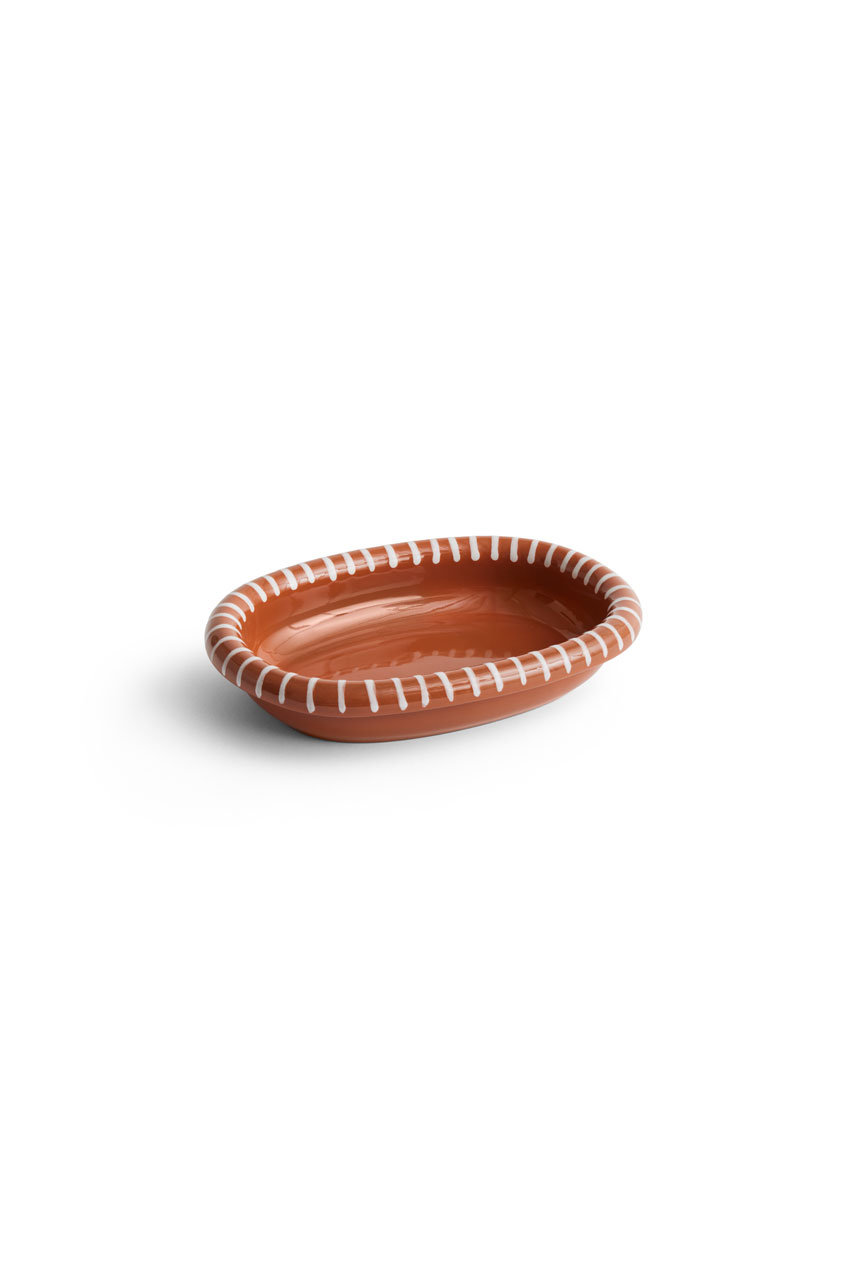 ヘイ/HAYのBARRO OVAL DISH S(Natural with stripes/AC468-A601-AB84)