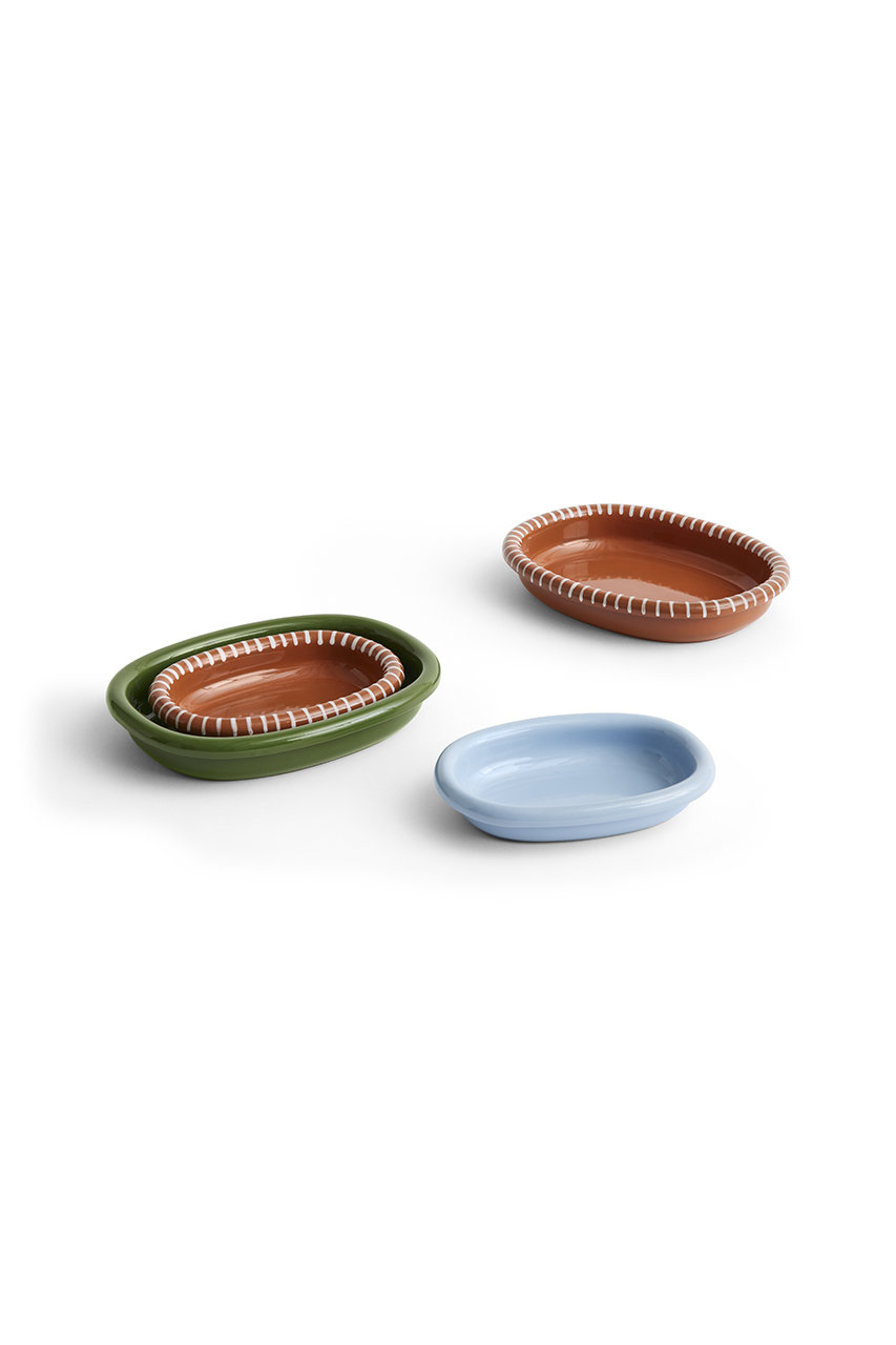 HAY(ヘイ)｜BARRO OVAL DISH S/Natural with stripes の通販｜ELLESHOP