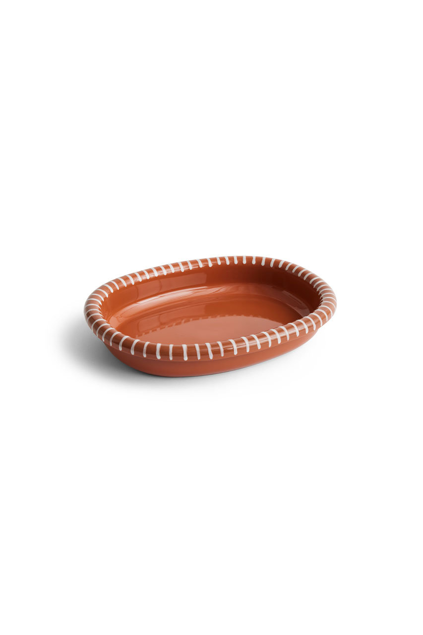 ヘイ/HAYのBARRO OVAL DISH L(Natural with stripes/AC468-A603-AB80)