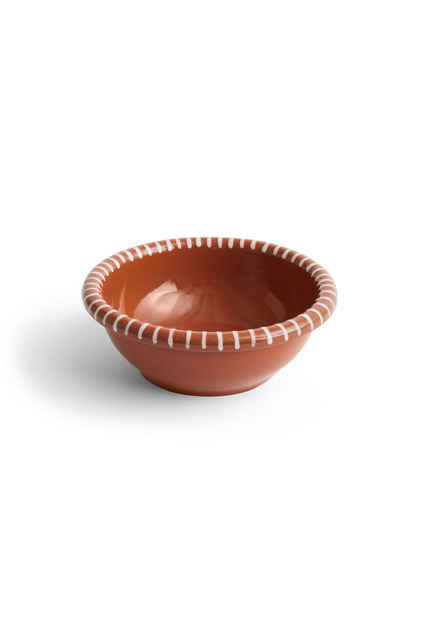 ヘイ/HAYのBARRO SALAD BOWL L(Natural with stripes/AC469-A603-AI64)