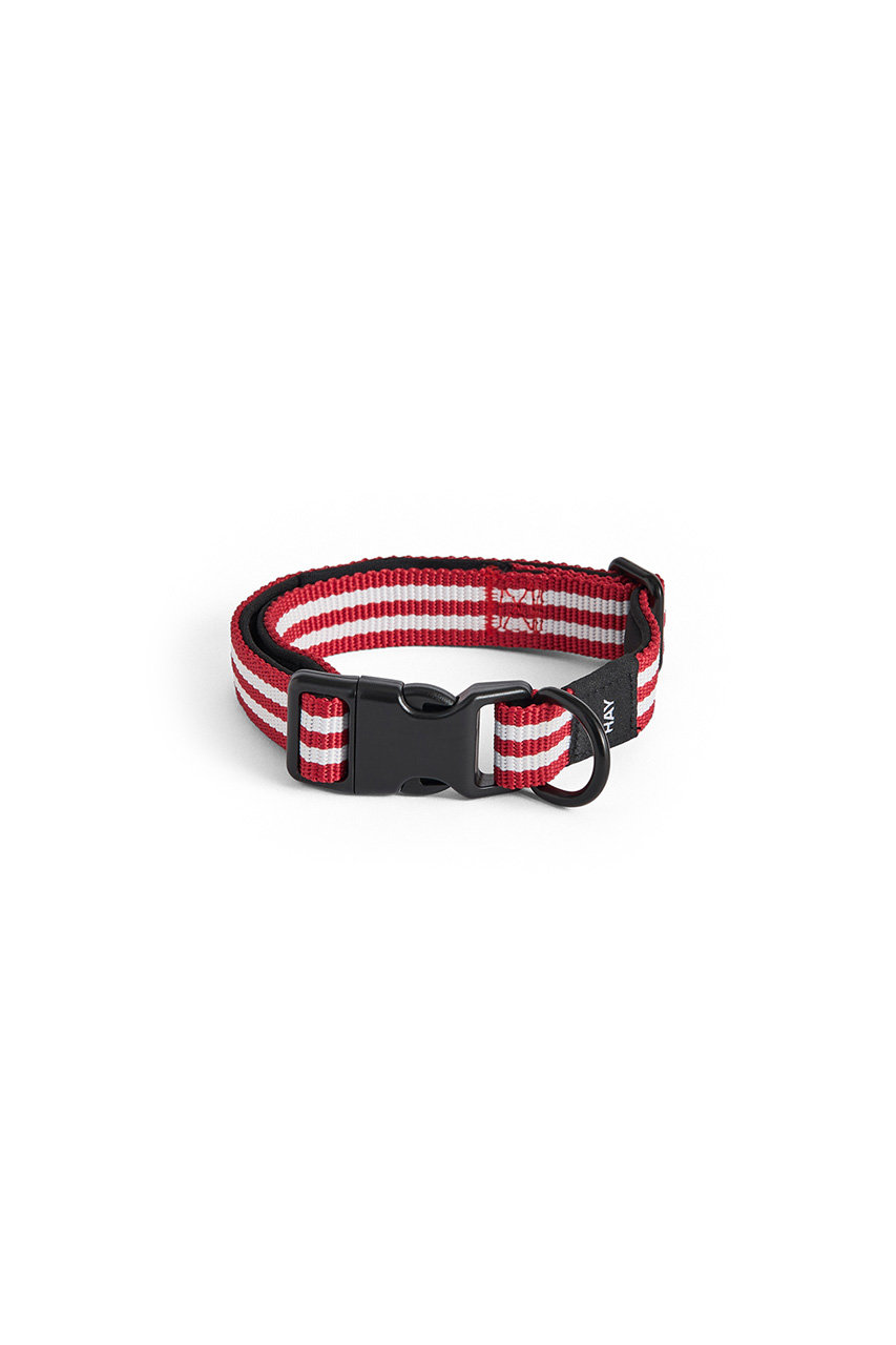 ヘイ/HAYのHAY DOGS COLLAR FLAT(レッド＆ホワイトストライプ/AD864-D012-AU34)