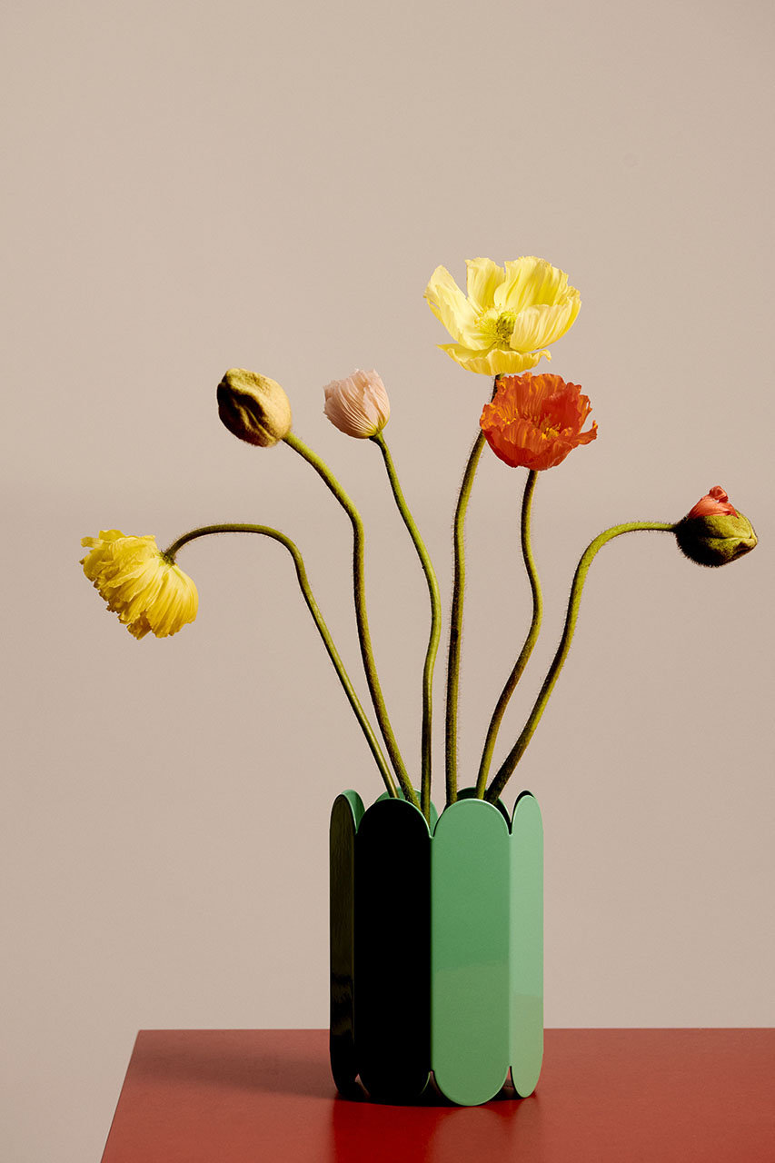 HAY(ヘイ)｜Arcs Vase S/Green の通販｜ELLESHOP・(エル・ショップ)