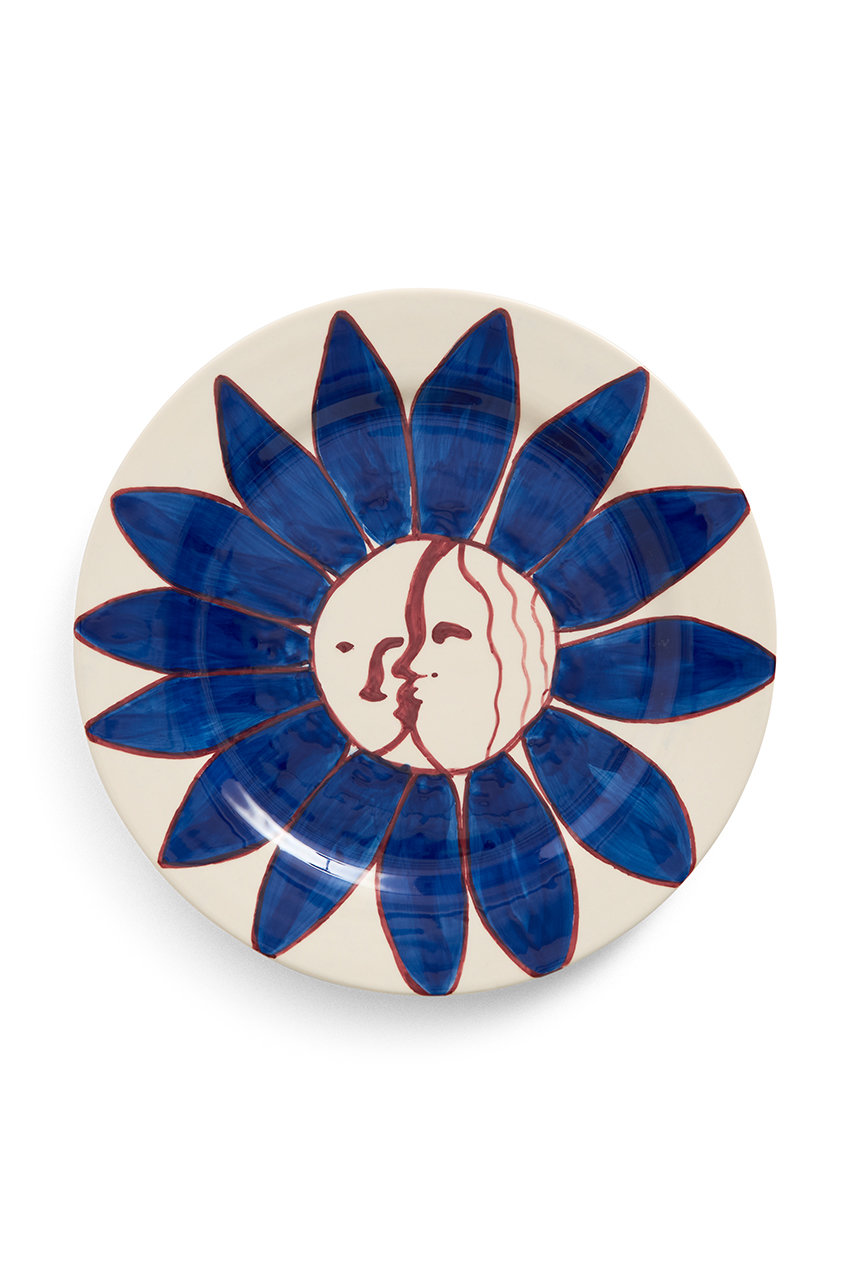 ヘイ/HAYのLa Pittura Plate Φ28.5(ディープブルーフラワー/2206761047799)