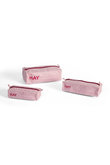 CANDY MONO WASH BAG-BOX SET OF 3