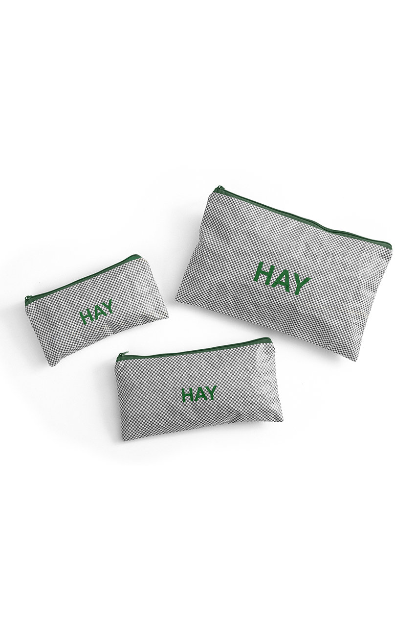 ヘイ/HAYの【予約販売】CANDY MONO WASH BAG-FLAT SET OF 3(グレー/2206761040844)