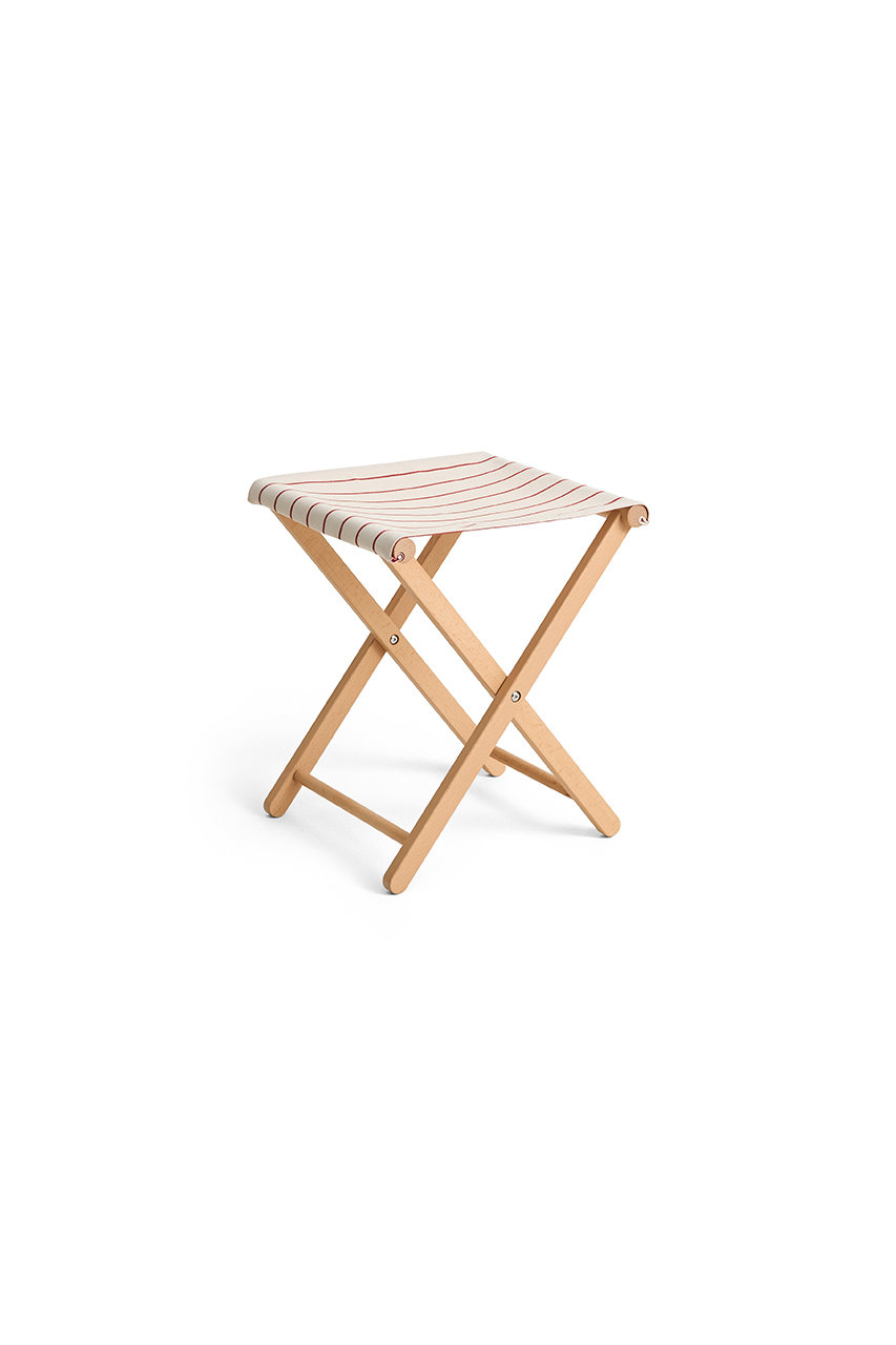 ヘイ/HAYのOUTDOOR MARKET FOLDING STOOL【メーカー取り寄せ】(ベージュ＆レッド/AE971-E864)