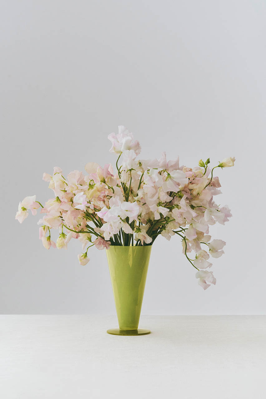 HAY(ヘイ)｜CONICAL VASE S/ライトグリーン＆ピンク の通販｜ELLESHOP